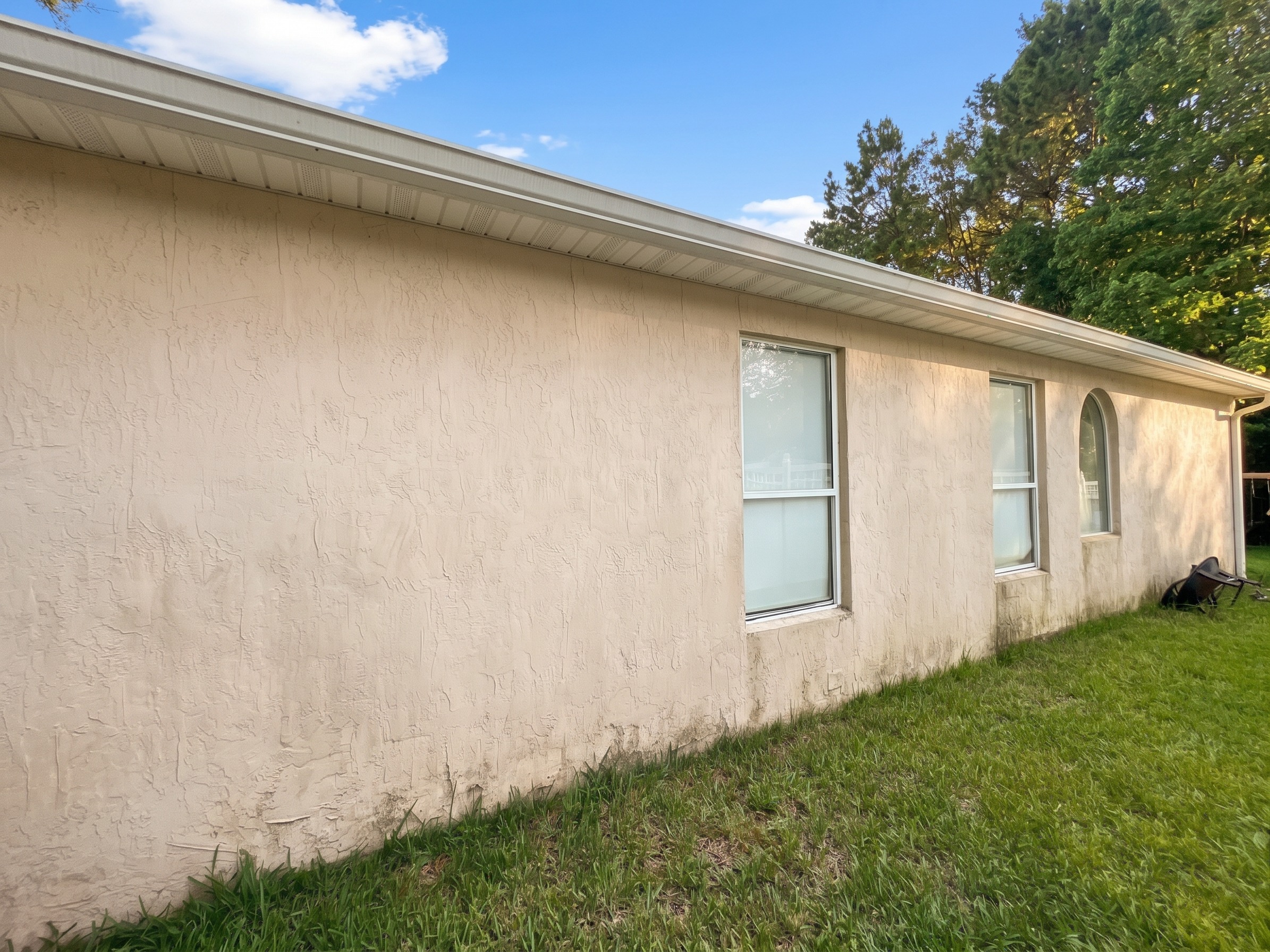 Before the Stucco Exterior Painting & Extensive Prep in East Hampton | Jacksonville, FL 32256 in Jacksonville, FL