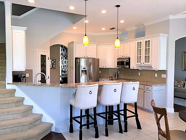 Painted kitchen cabinets