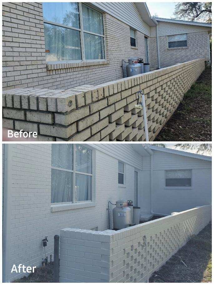How to change the look of a brick house