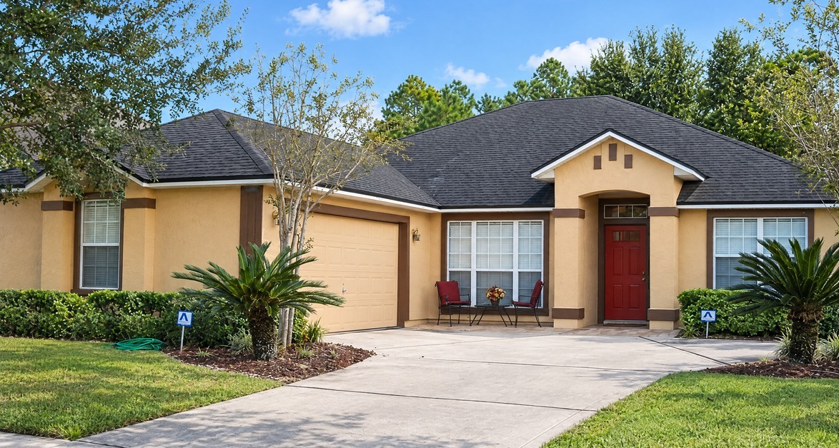 Residential Exterior Painters & Stucco Repairs prep and caulking | A New Leaf Painting