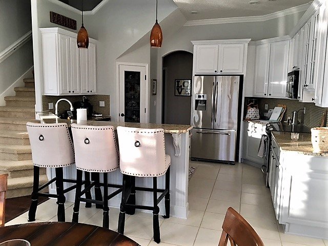 Painted kitchen cabinets