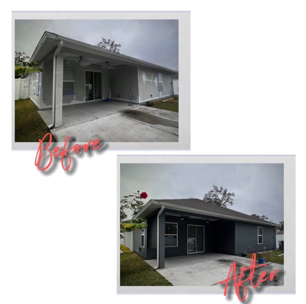 Full exterior repaint of a World Golf Village home in St. Johns County, Florida