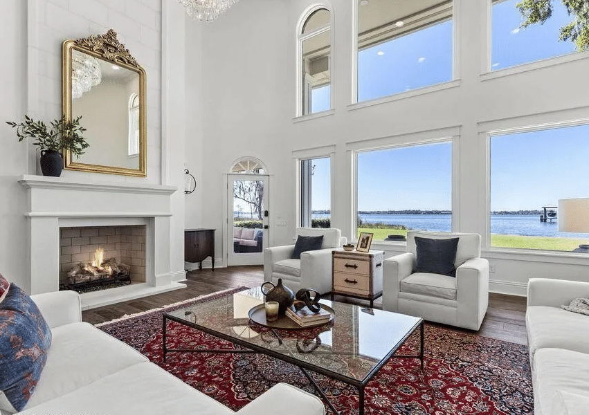 Finished high-end great room interior painting in Mandarin Jacksonville FL 32223